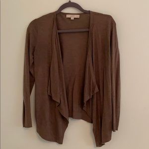 Draped Open Cardigan